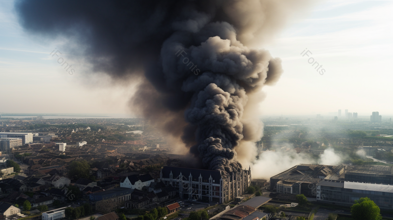 火灾现场浓烟大火起火实拍摄影图,高清,摄影图,摄影图片,图片大全,摄影图免费下载